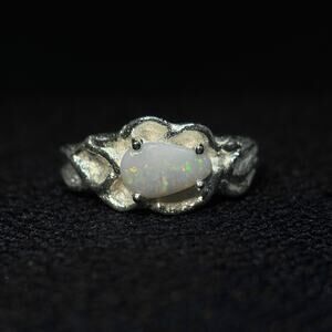 Australian Coober Pedy Clam Shell Opal Ring